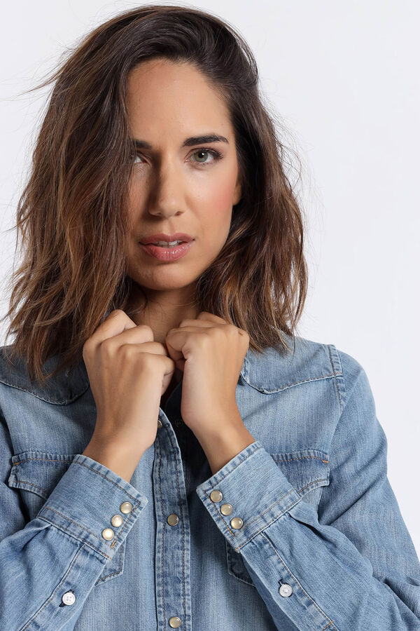 Lois Camisa Texana azul