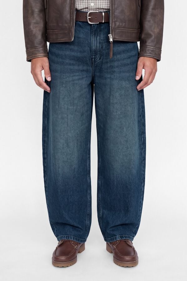 Jack & Jones Cal&ccedil;as jeans barrel azul