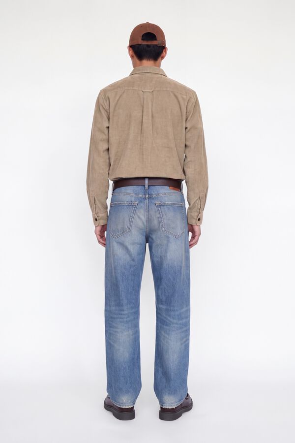 Jack & Jones Sobrecamisa 100% algod&atilde;o cinzento