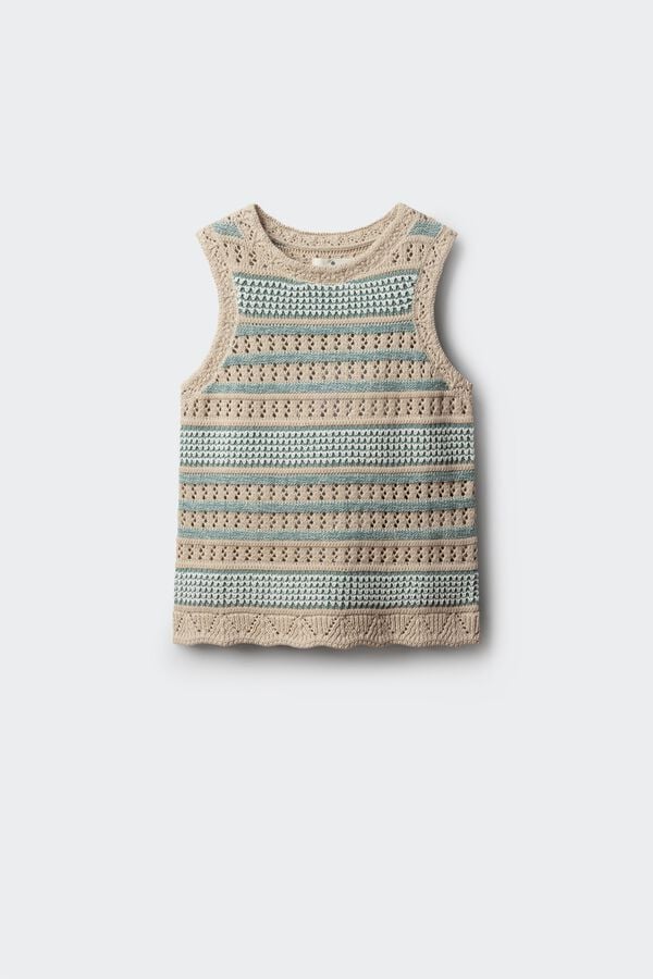 Springfield Kids Top de malha para menina verde