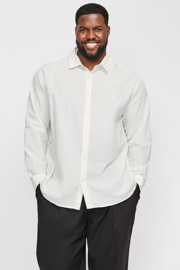 Jack & Jones PLUS Camisa slim fit PLUS branco