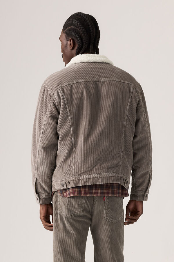 Levi's Blus&atilde;o de ganga com borrego estampado