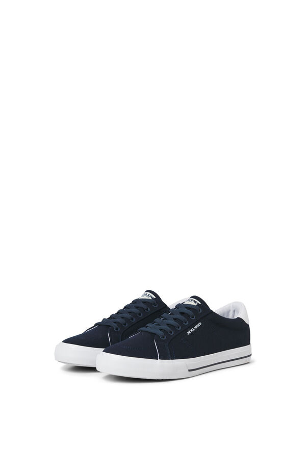 Jack & Jones Chinelos de lona com sola de borracha azul