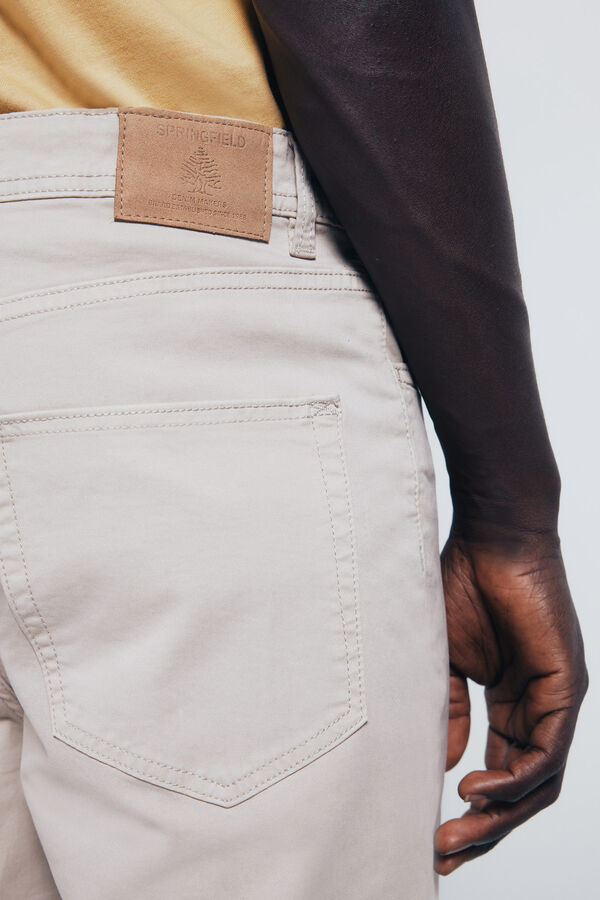 Springfield Calça slim fit com 5 calça cru