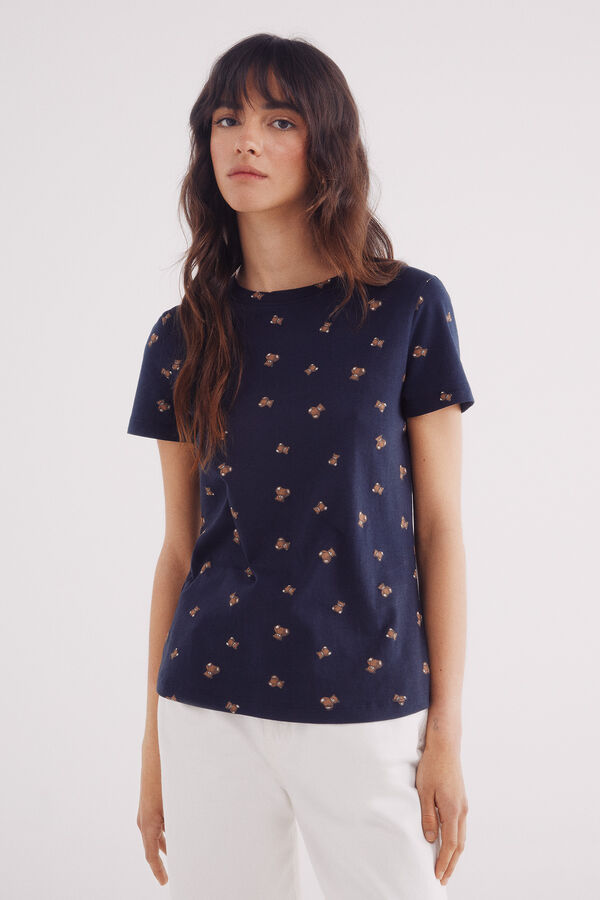 Springfield Graphic T-shirt motifs blue