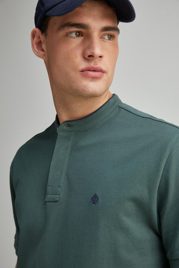 Springfield Polo mao piqué regular fit verde