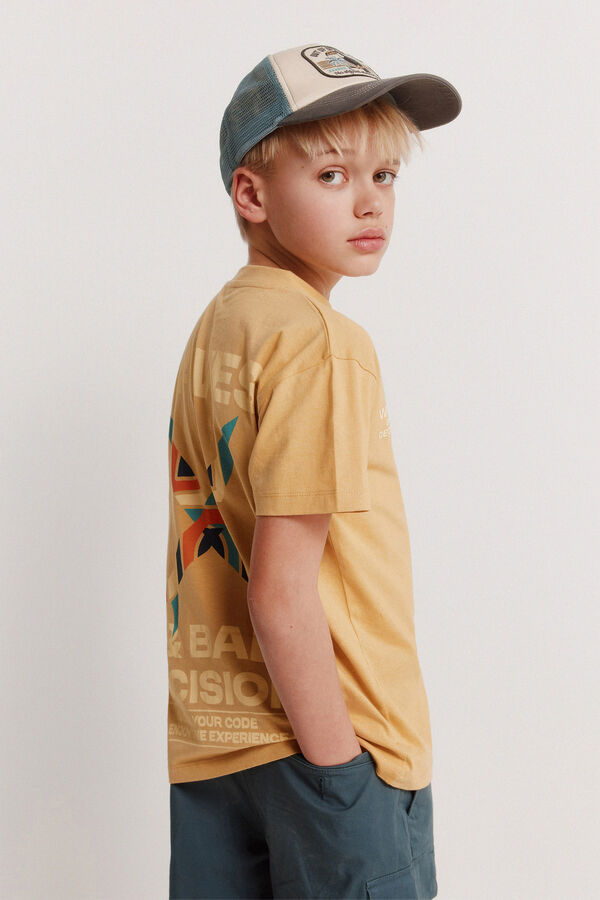 Springfield Kids T-shirt manga curta estampado de ondas para menino estampado