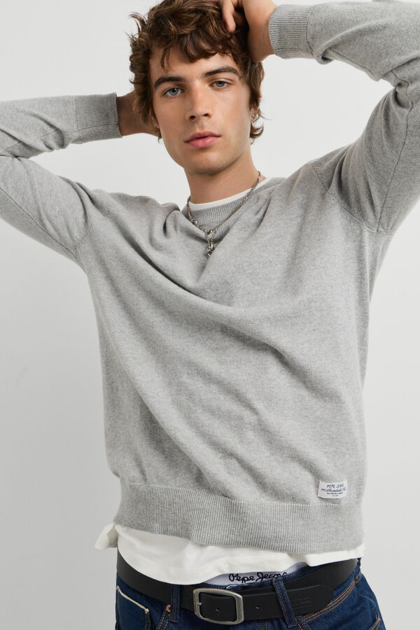 Pepe Jeans Camisola de gola redonda cinzento