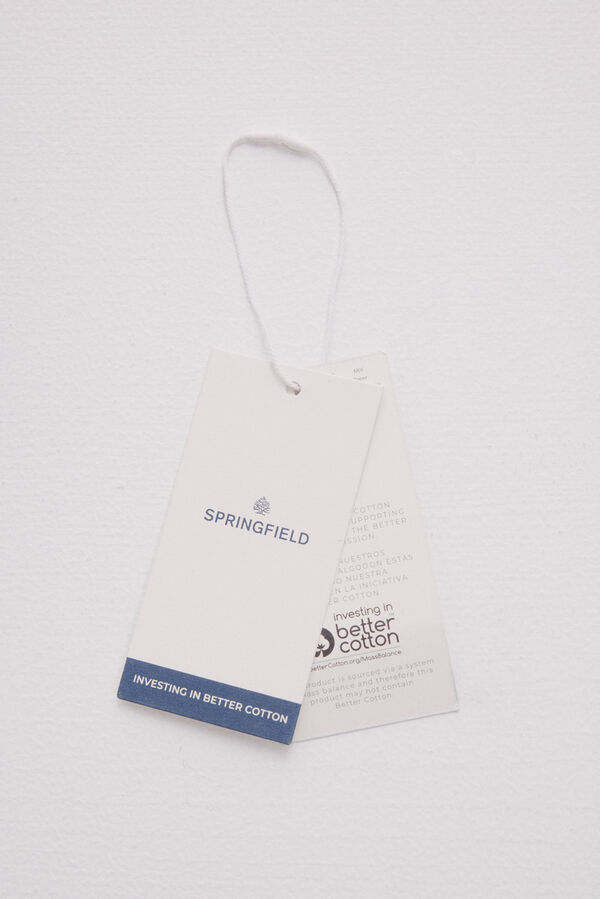 Springfield T-shirt risca estrutura azul