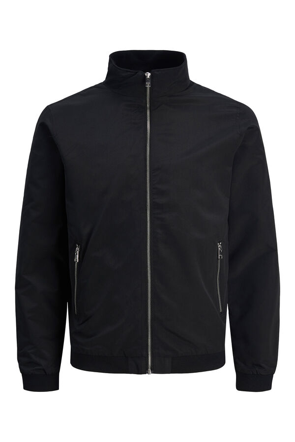Jack & Jones neck bomber jacket black