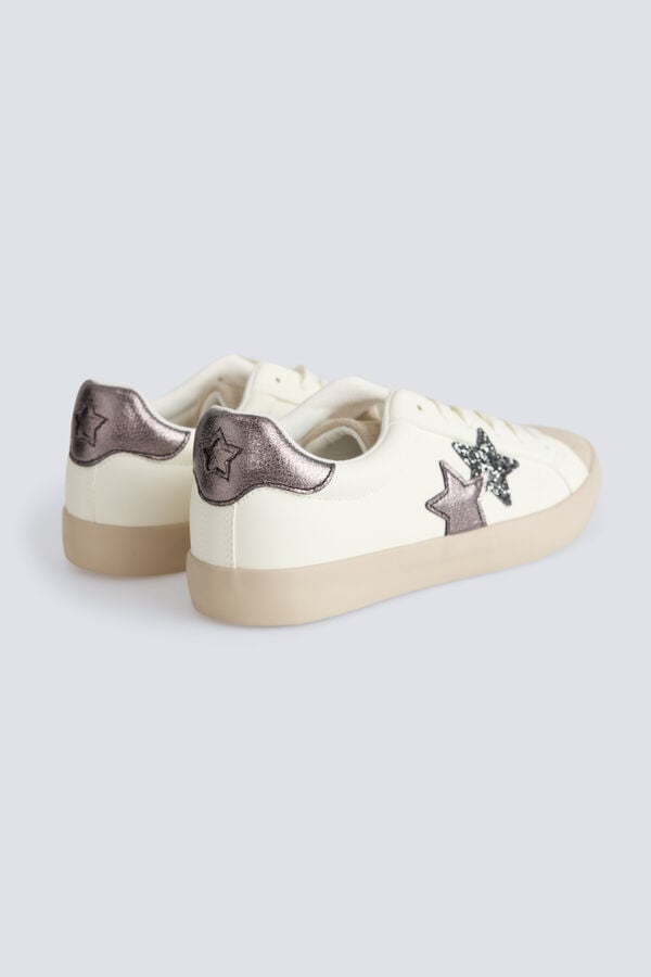 Springfield Sapatilhas estrela brilhante branco