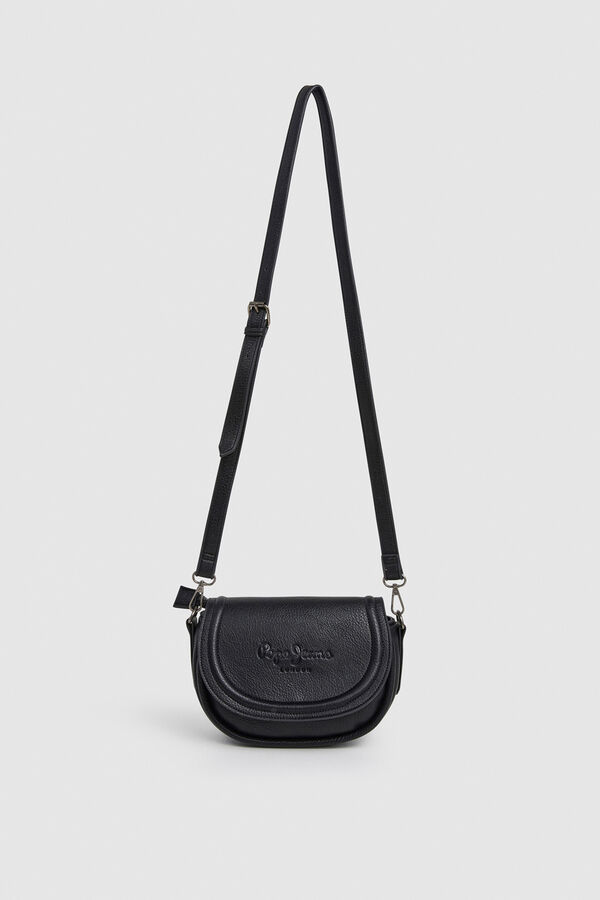 Pepe Jeans Bolso Efecto Piel Con Solapa negro