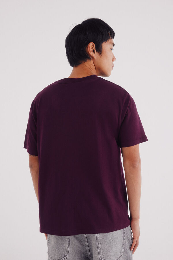 Springfield Camiseta básica com gola redonda estampado
