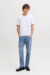 Jack & Jones cal&ccedil;a jeans de regular fit com cinco bolsos azul