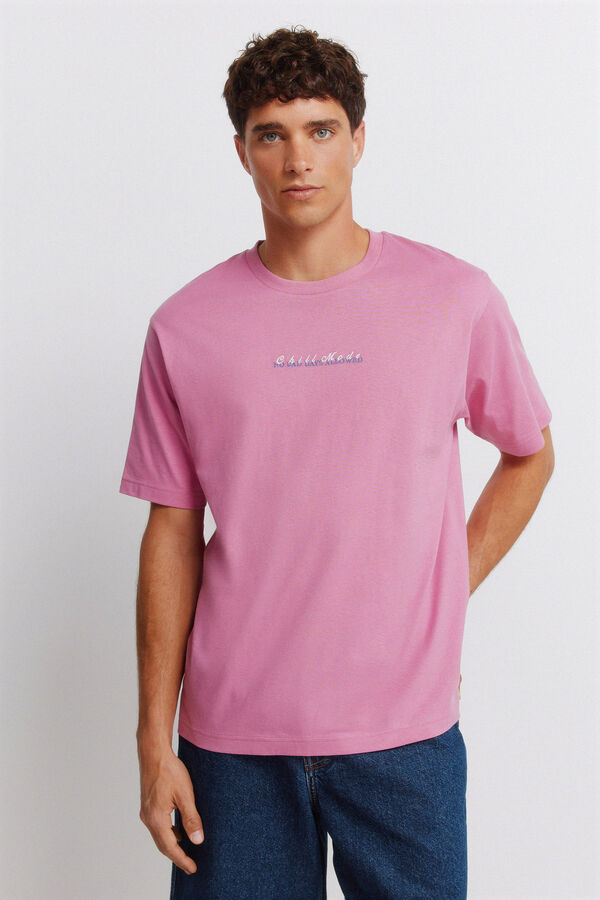 Springfield T-shirt wave caf&eacute; rosa