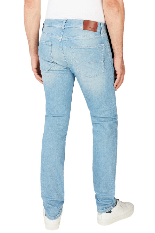 Pepe Jeans Calça jeans slim hachê azul