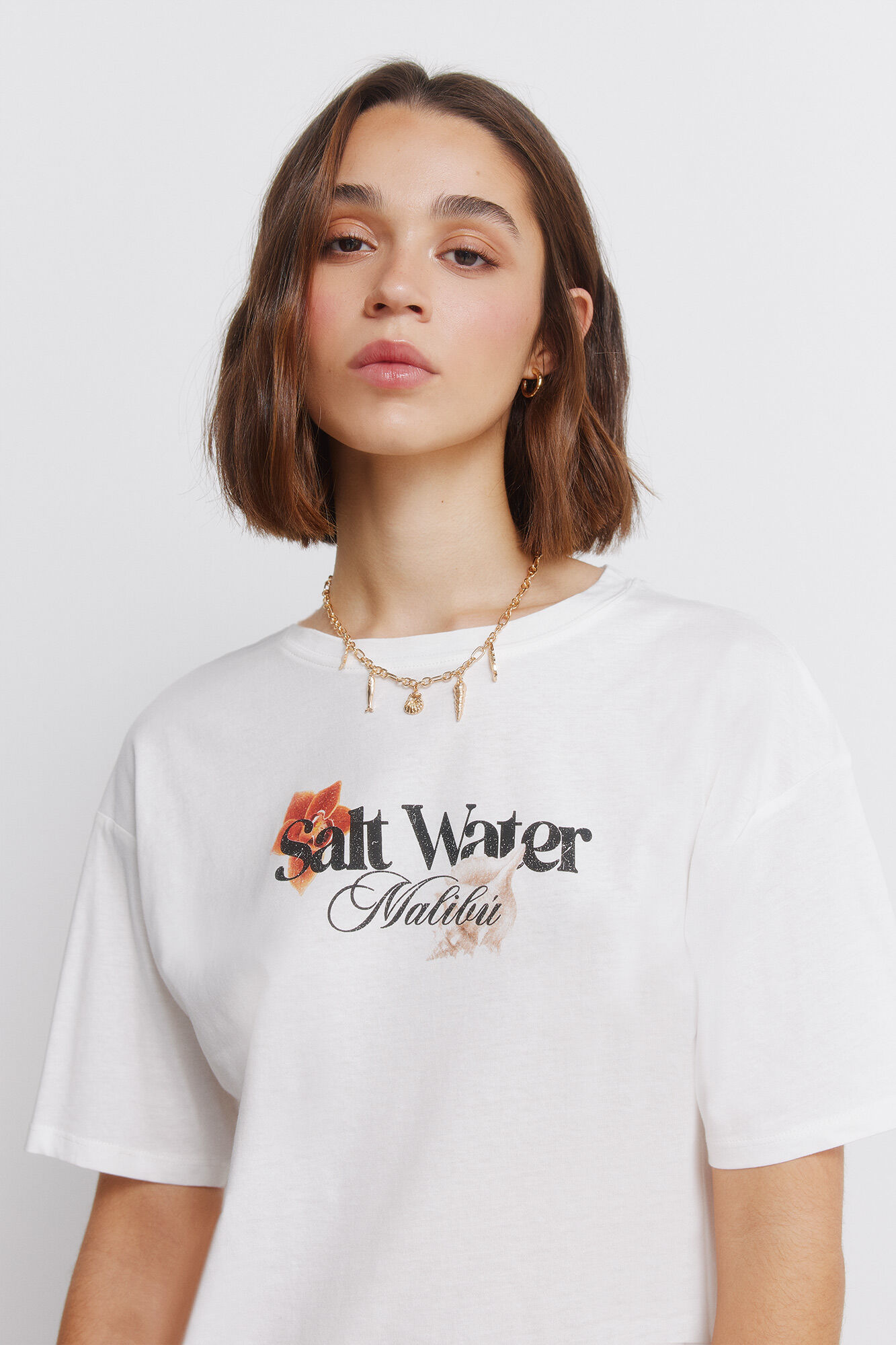 Springfield Camiseta manga corta tropical