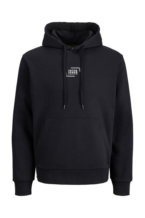 Jack & Jones Sweatshirt de capuz regular fit preto