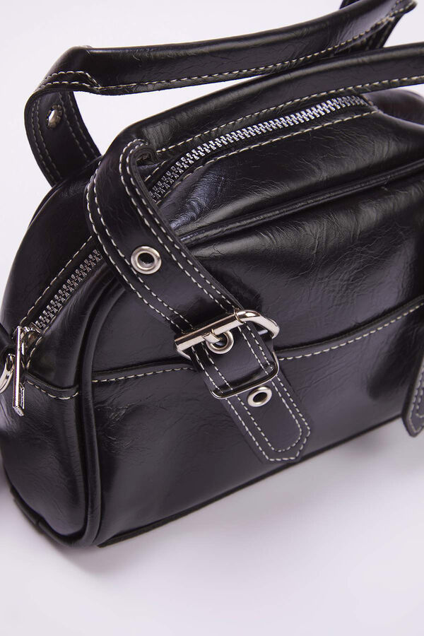Trendyol Mala de ombro com corrente preto