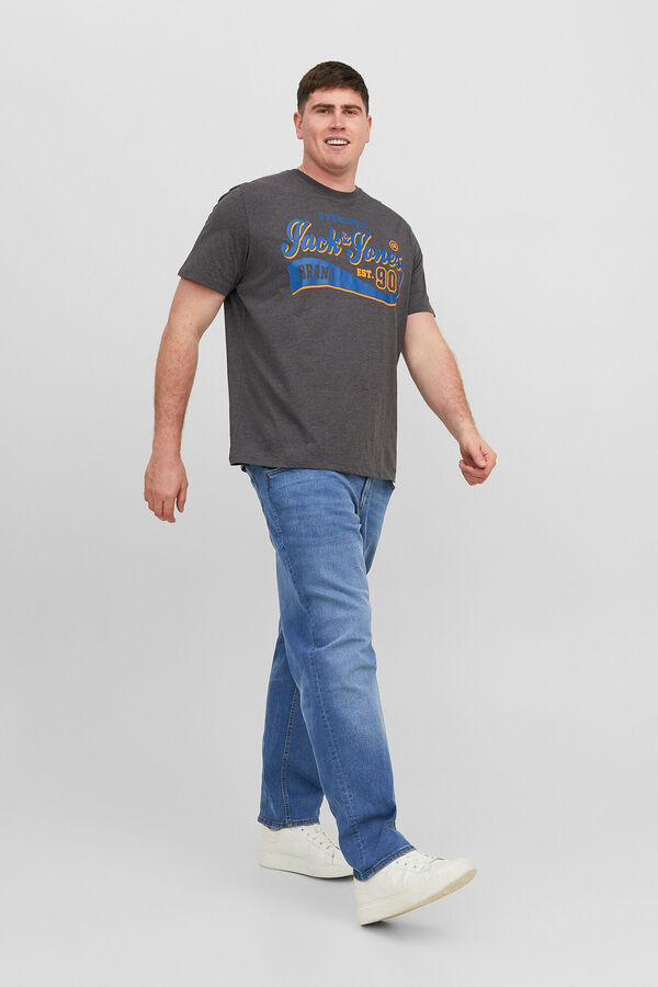 Jack & Jones PLUS Jeans corte recto cinco bolsillos azul