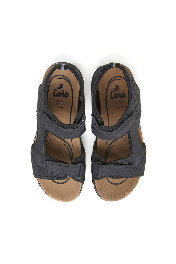 Lois Casual two-strap sandal black