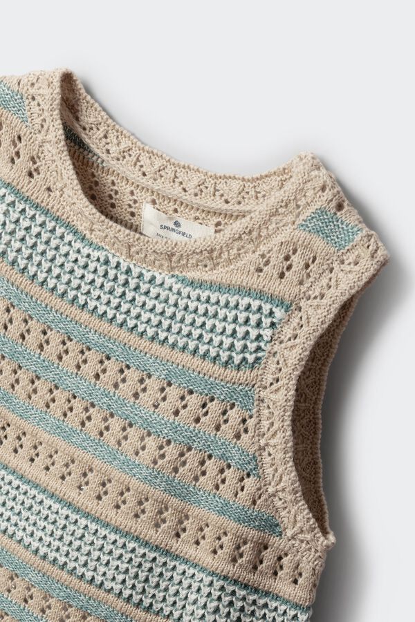 Springfield Kids Top de malha para menina verde