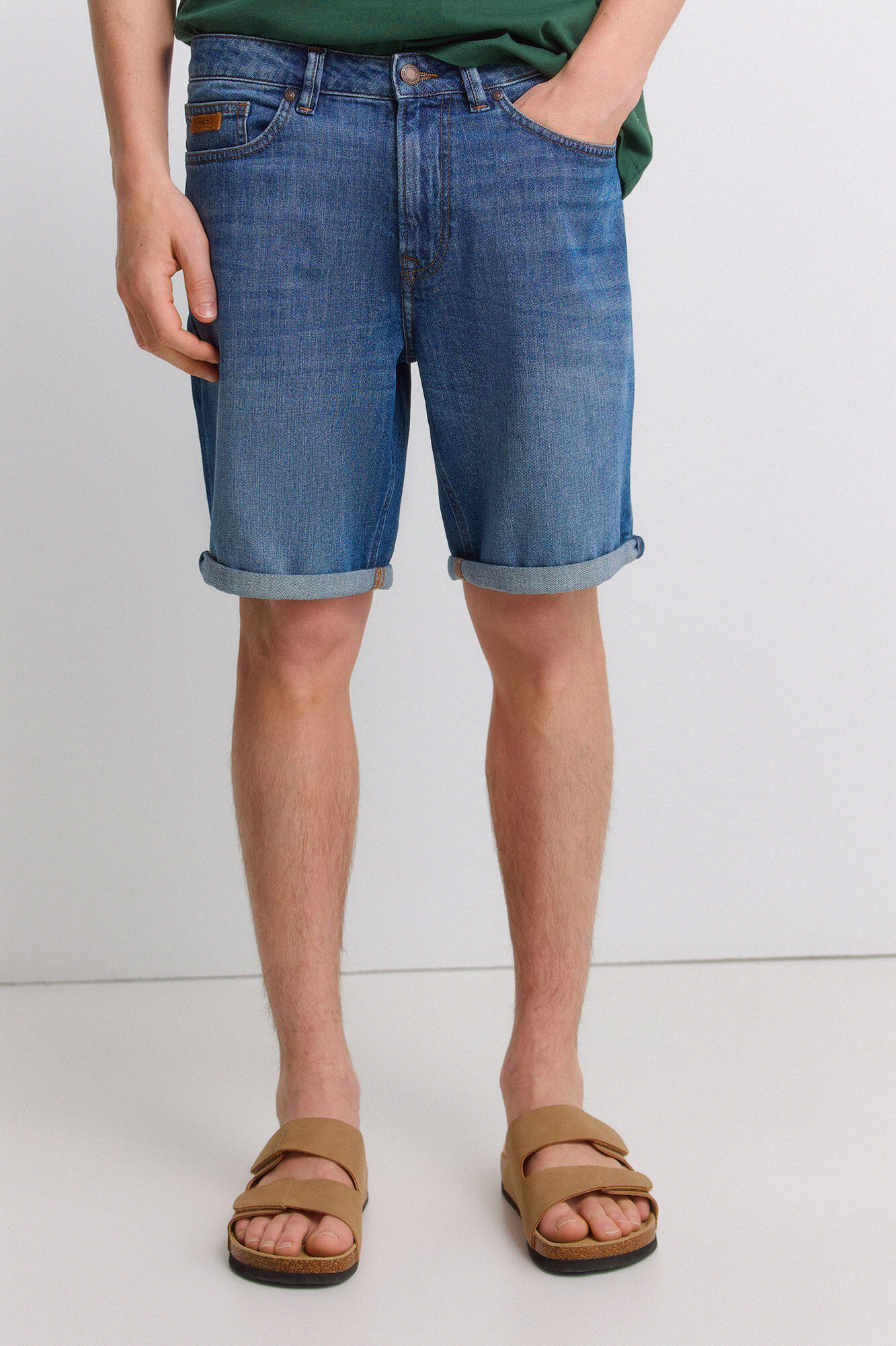 Springfield Bermuda jeans ultraleve slim fit