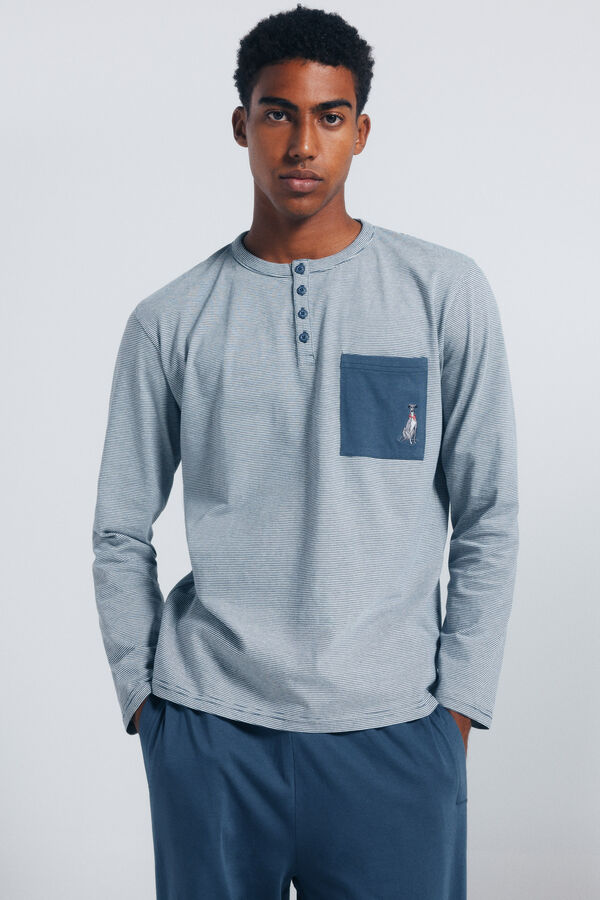 Springfield Pijama comprido azul