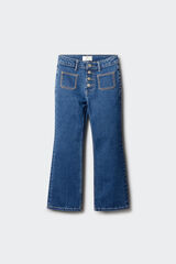 Springfield Kids Jeans bootcut para menina azul