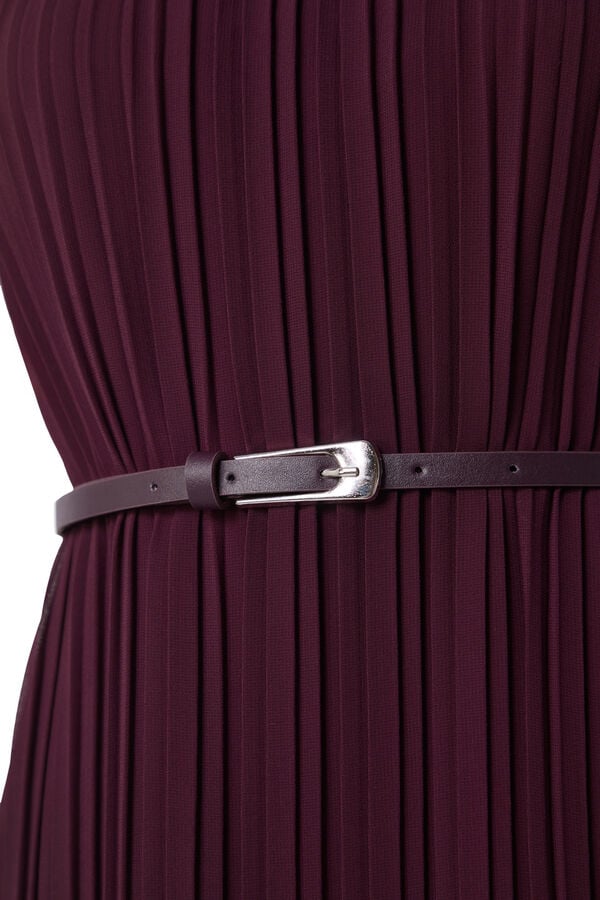 Trendyol Vestido midi plissado  estampado