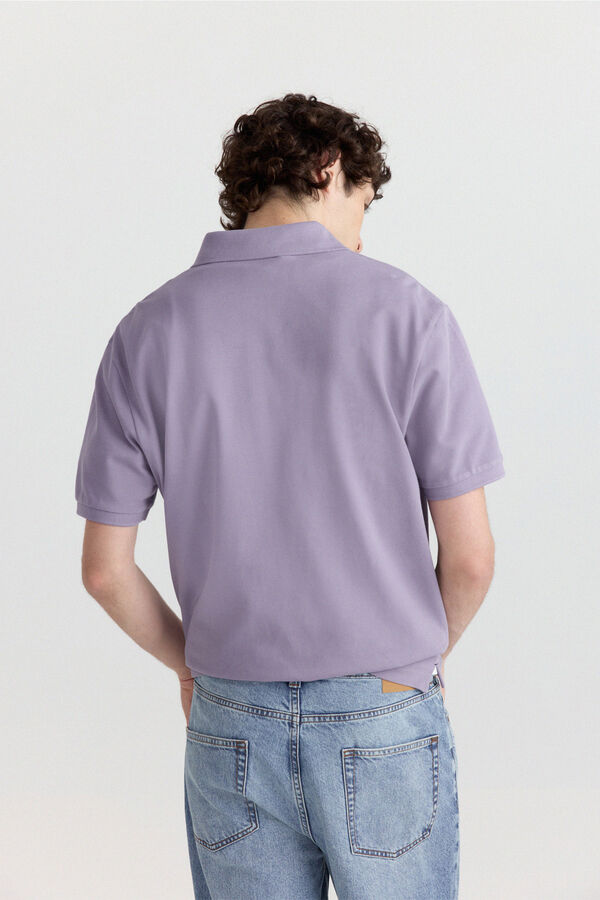 Springfield Polo piqu&eacute; b&aacute;sico Springfield regular fit rosa
