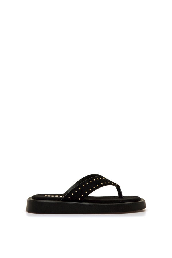 MTNG Platform toe sandals black