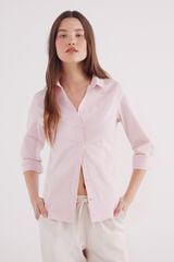 Springfield Camisa de algodão Oxford rosa