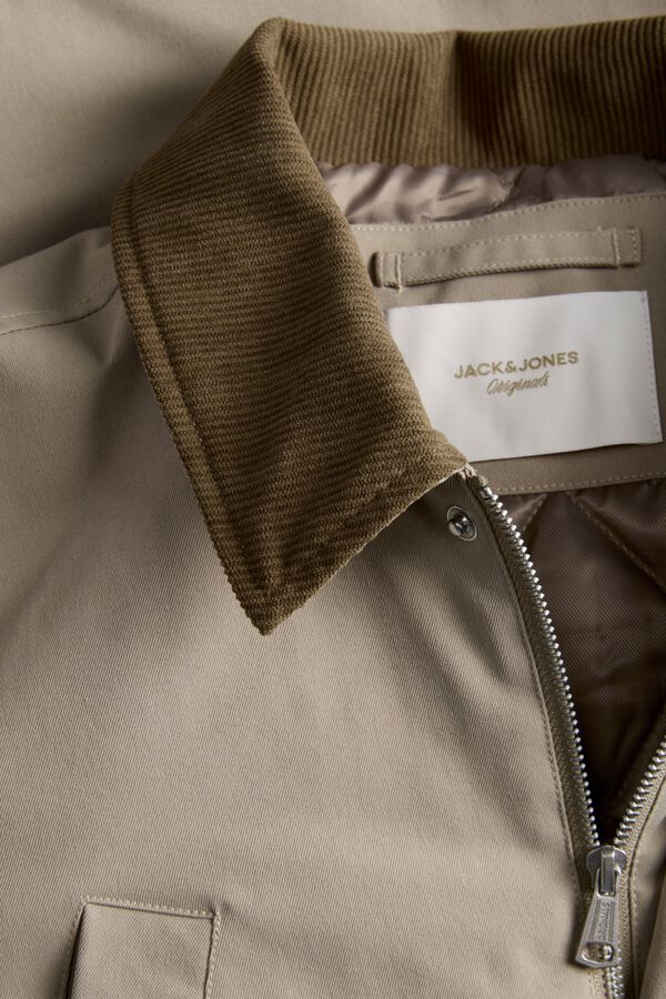 Jack & Jones PLUS Blus&atilde;o acolchoado cinzento
