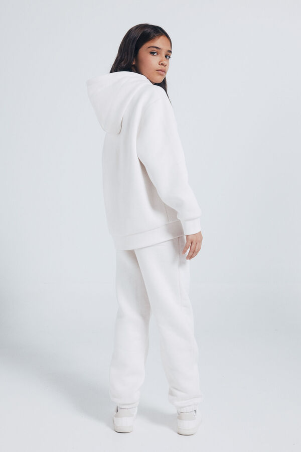 Springfield Kids Calças jogger para menina branco