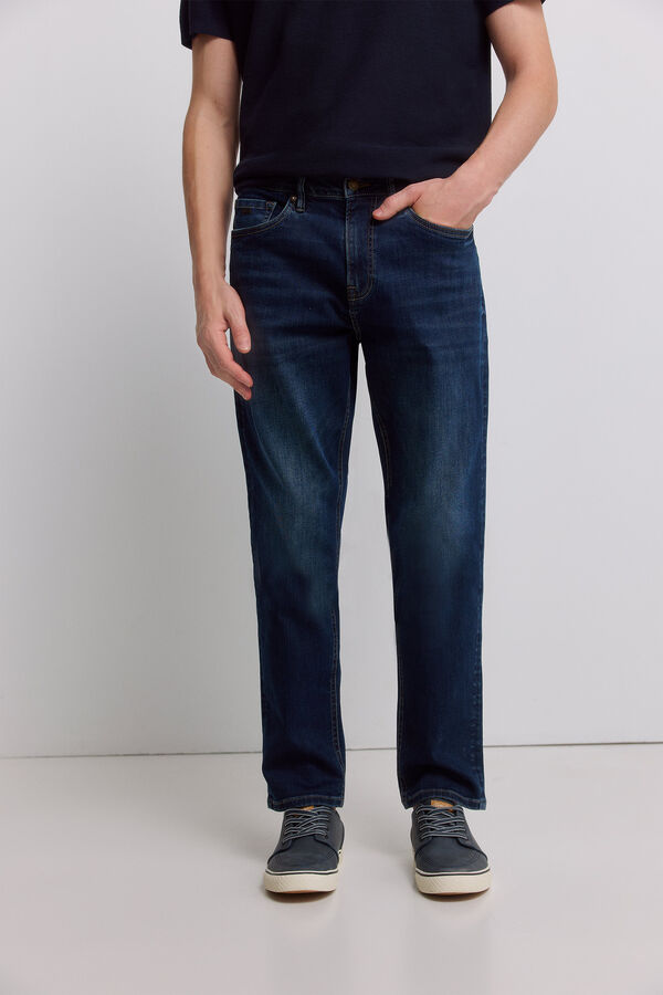 Springfield Jeans slim fit azul muito escuro azul