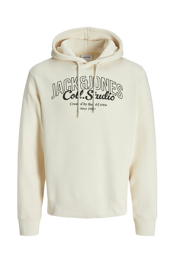 Jack & Jones PLUS Moletom Plus Sweatshirt regular fit branco