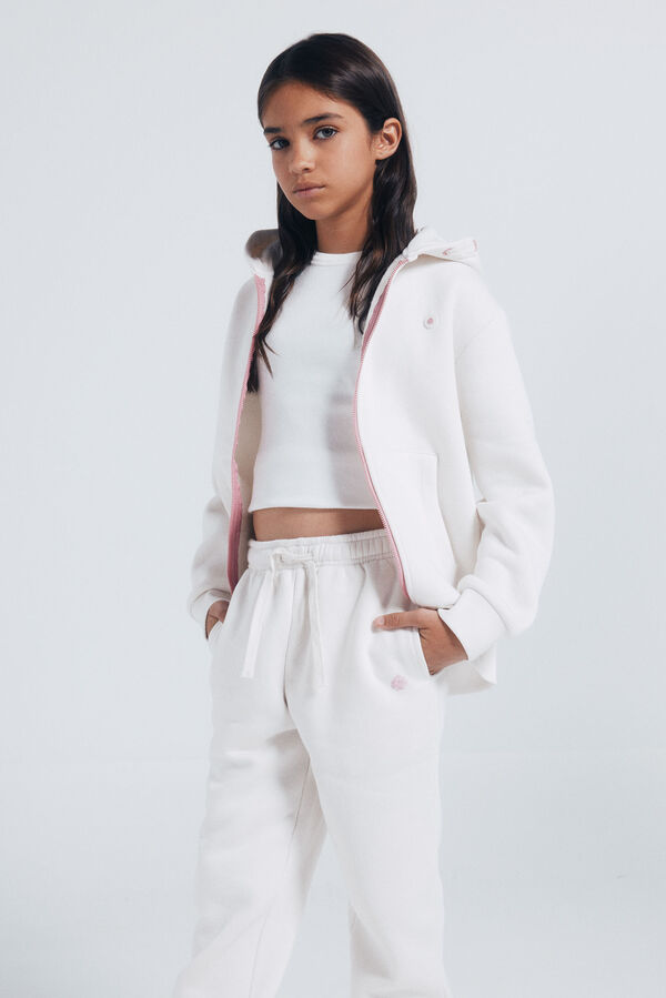 Springfield Kids Calças jogger para menina branco