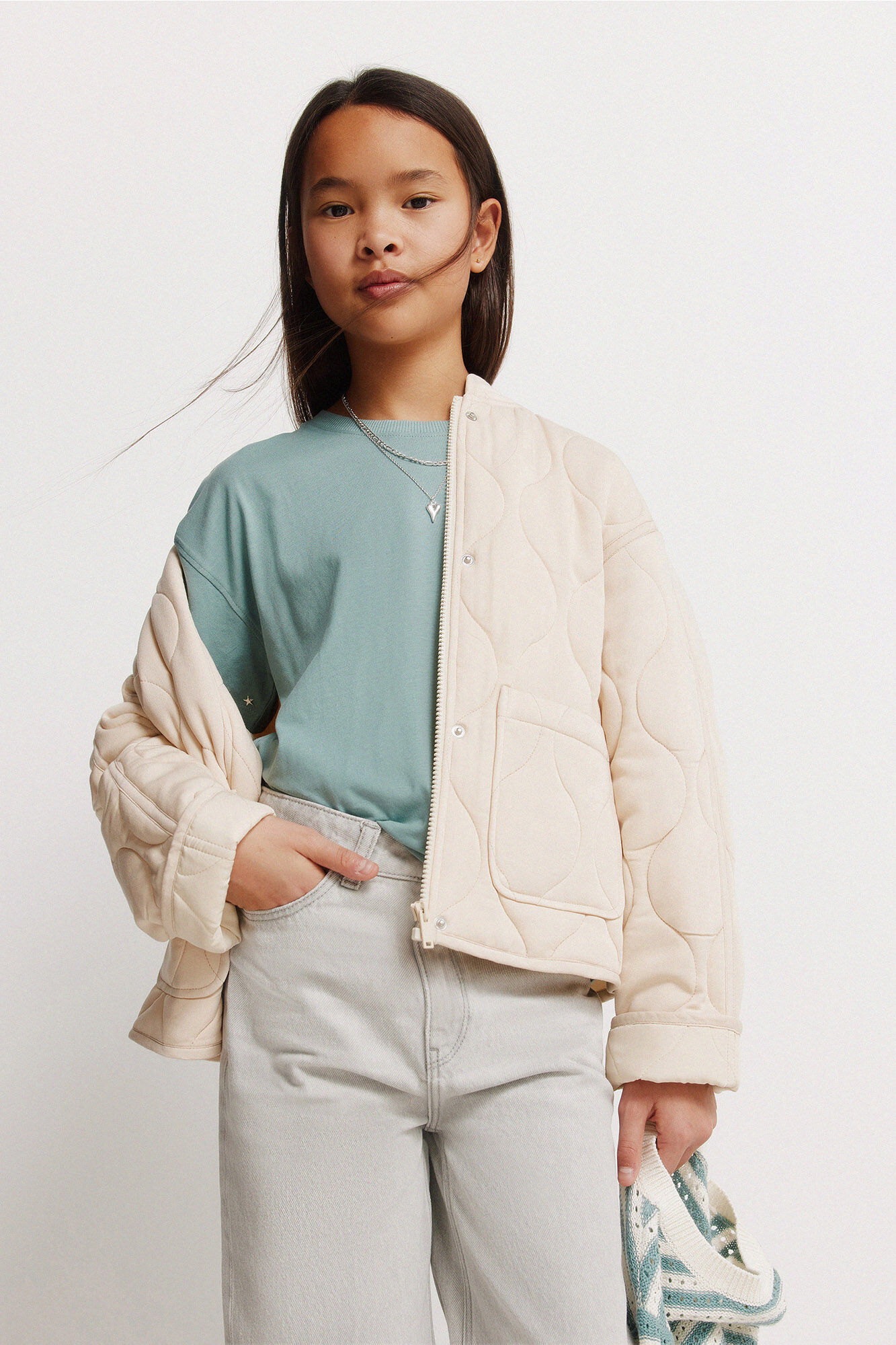 Springfield Kids Casaco com ondas para menina