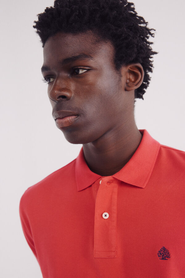 Springfield Polo piqué básico regular fit vermelho