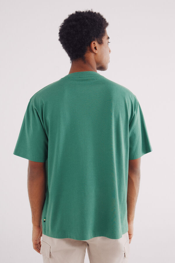 Springfield T-shirt estampado tropical verde