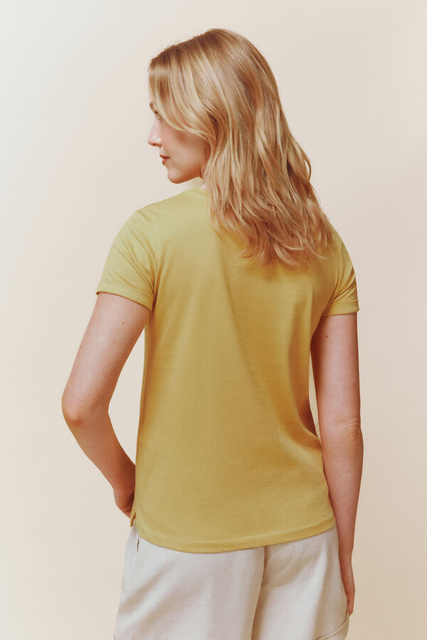 Springfield Camiseta "Coraz&oacute;n con pelazo" amarillo
