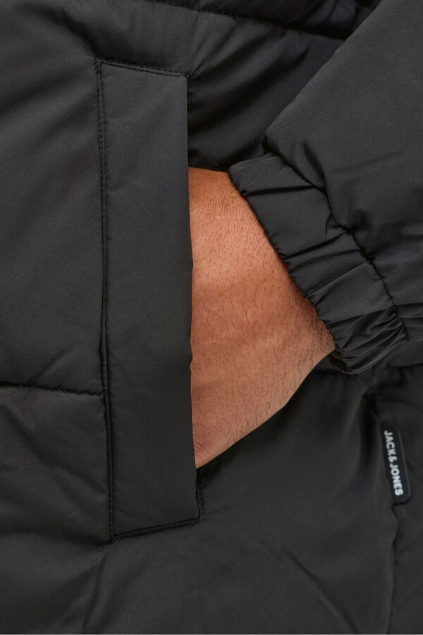 Jack & Jones PLUS Men's puffer jacket black