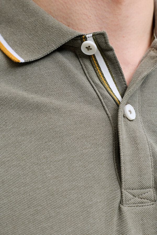 Jack & Jones Polo em piqu&eacute; com logo estampado