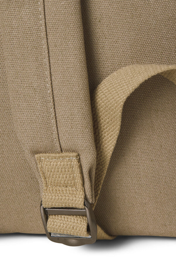 Jack & Jones Mochila b&aacute;sica de lona bege