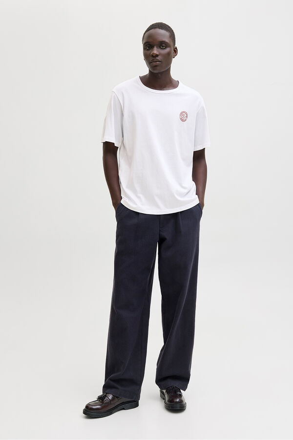 Jack & Jones camiseta b&aacute;sica e descontra&iacute;da branco