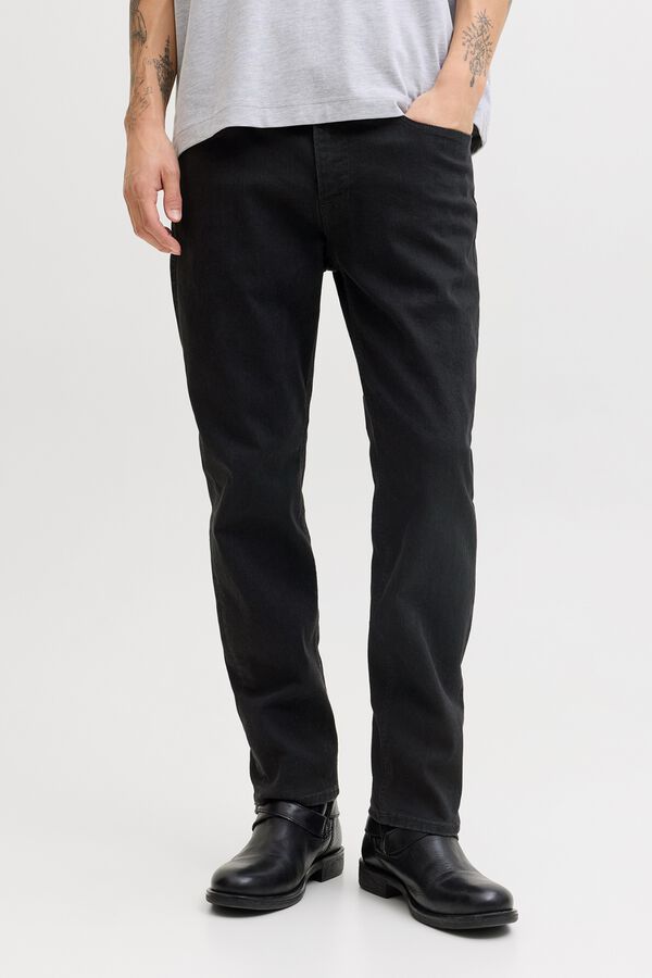 Jack & Jones Jeans regular cinco bolsos preto