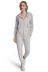 DKNY Sweatshirt com fecho-&eacute;clair cinzento