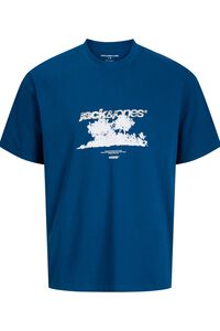 Jack & Jones T-shirt regular fit em algod&atilde;o