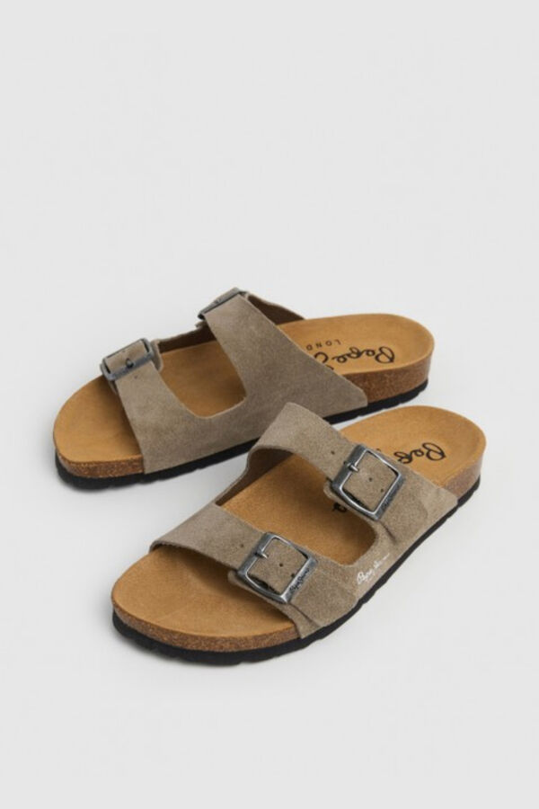 Pepe Jeans Sand&aacute;lias anat&oacute;micas com fivelas cru